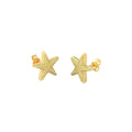 Medium Yellow Star Stud Earring