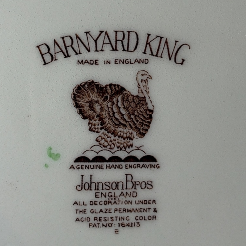 Vintage Johnson Brothers "Barnyard King" Turkey Platter | Large 20.5" Thanksgiving Serving Platter, Made in England