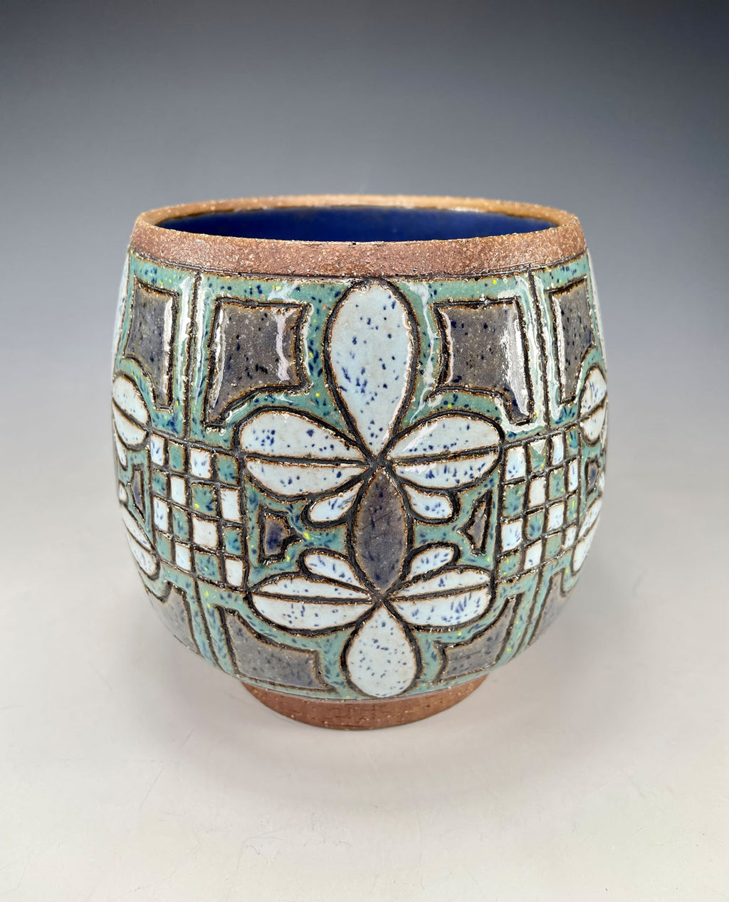 "Bloom" Stoneware Utensil Holder