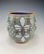 "Bloom" Stoneware Utensil Holder