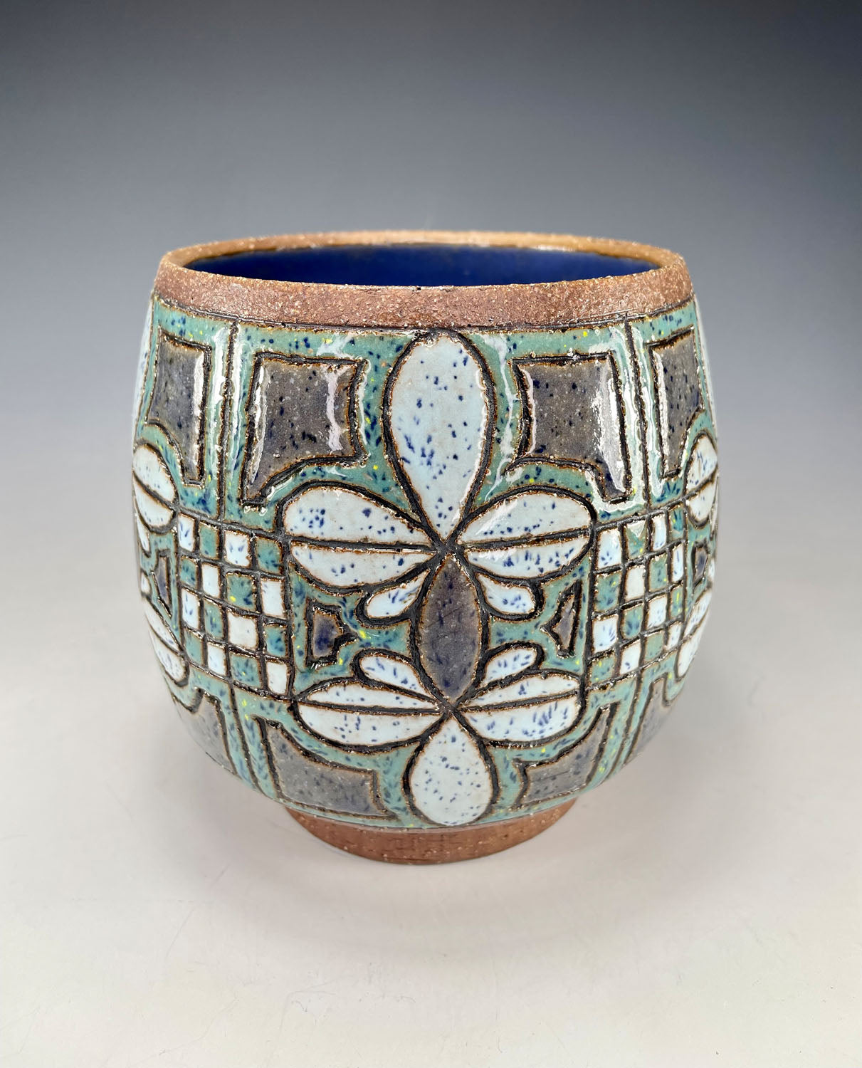 "Bloom" Stoneware Utensil Holder