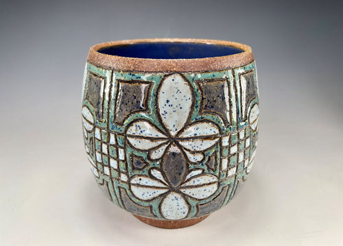 "Bloom" Stoneware Utensil Holder