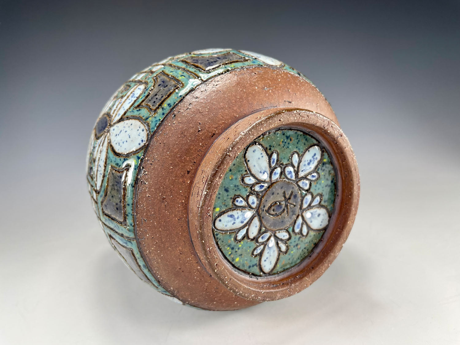 "Bloom" Stoneware Utensil Holder