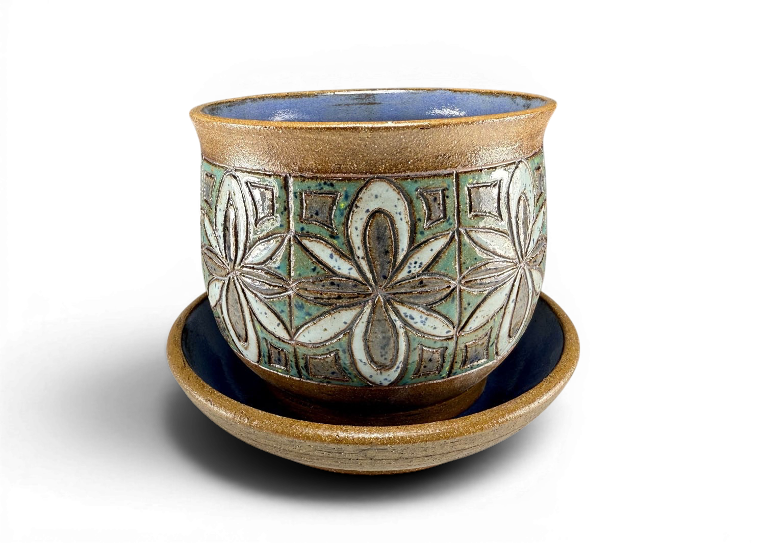 "Becoming" Stoneware Flowerpot