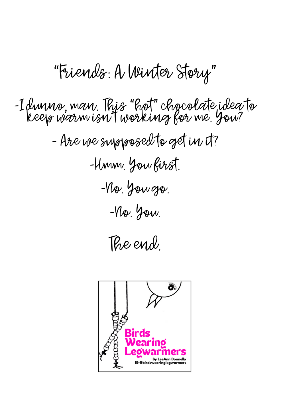 "Friends: A Winter Story" Greeting Card