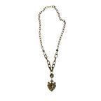 Brass Lion Amulet Necklace