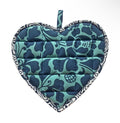 Sweetheart Pot Holder | Teal Indigo