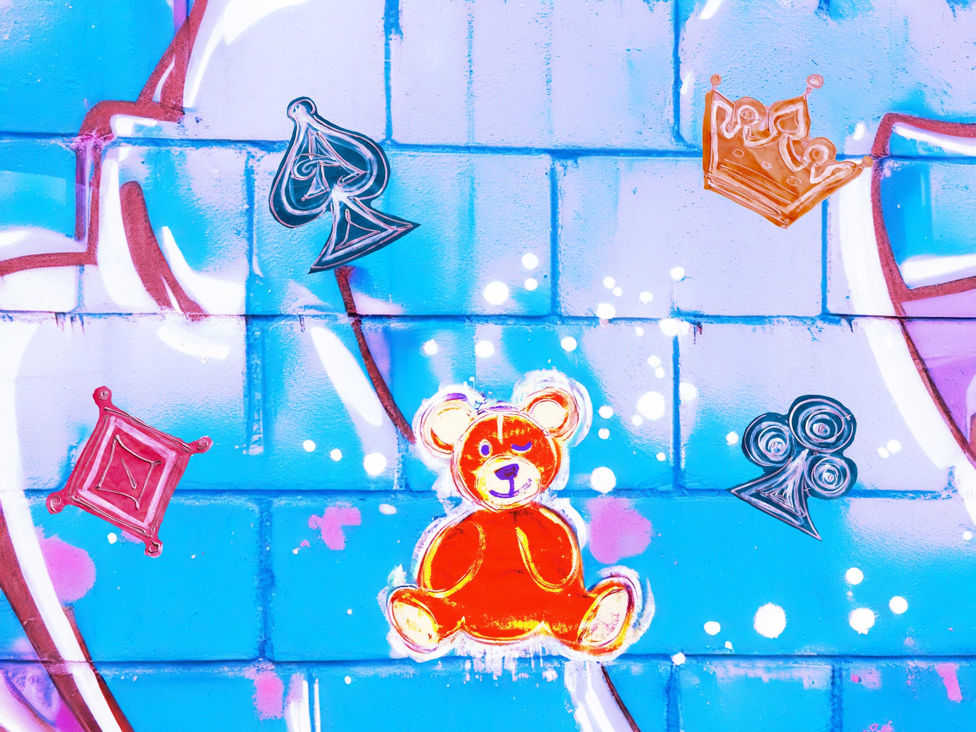 AVL Street Art Ace of Spades T-Shirt