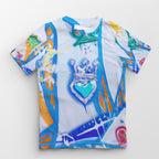 AVL Street Art Blue Queen of Hearts T-Shirt