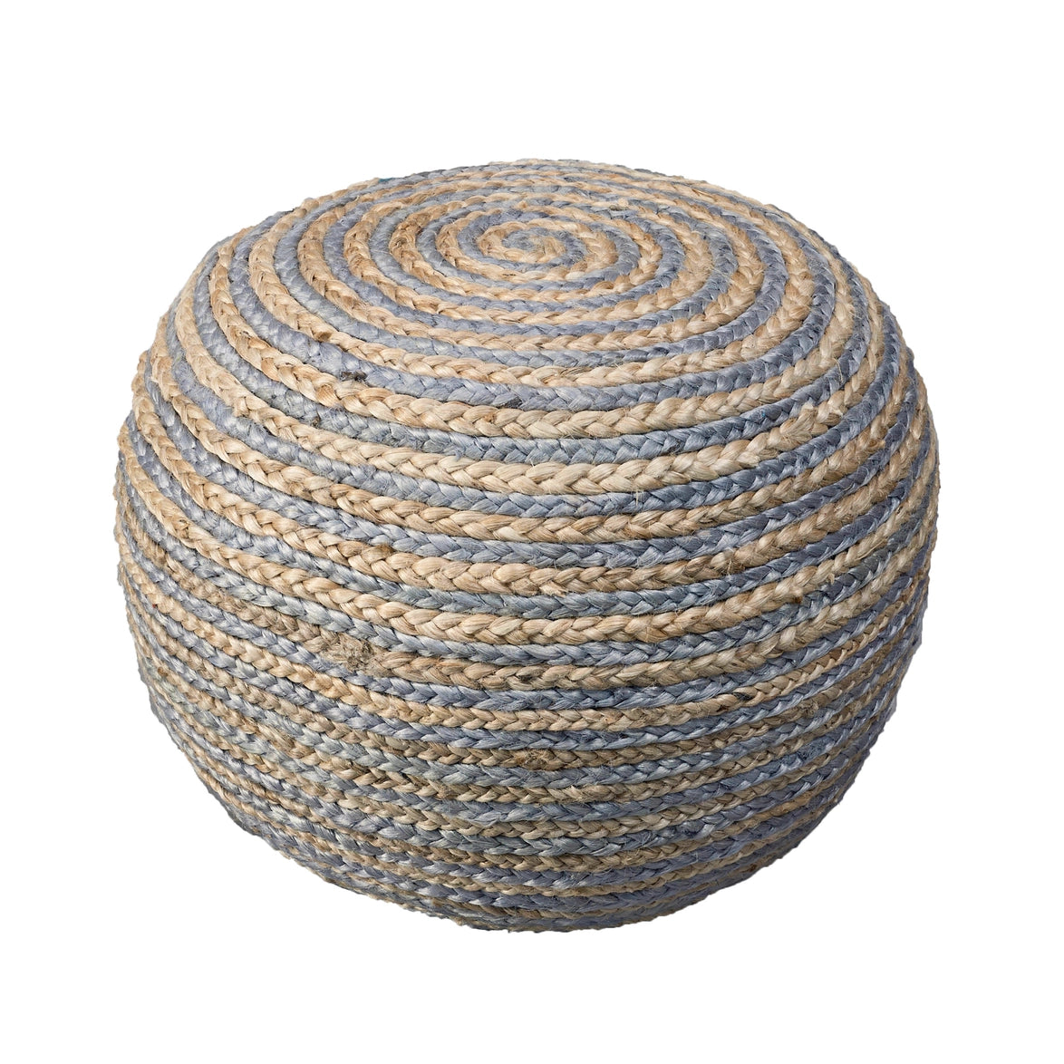 Natural Braided Pouf