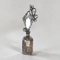 Crystal Embellished Mercury Glass Bottle