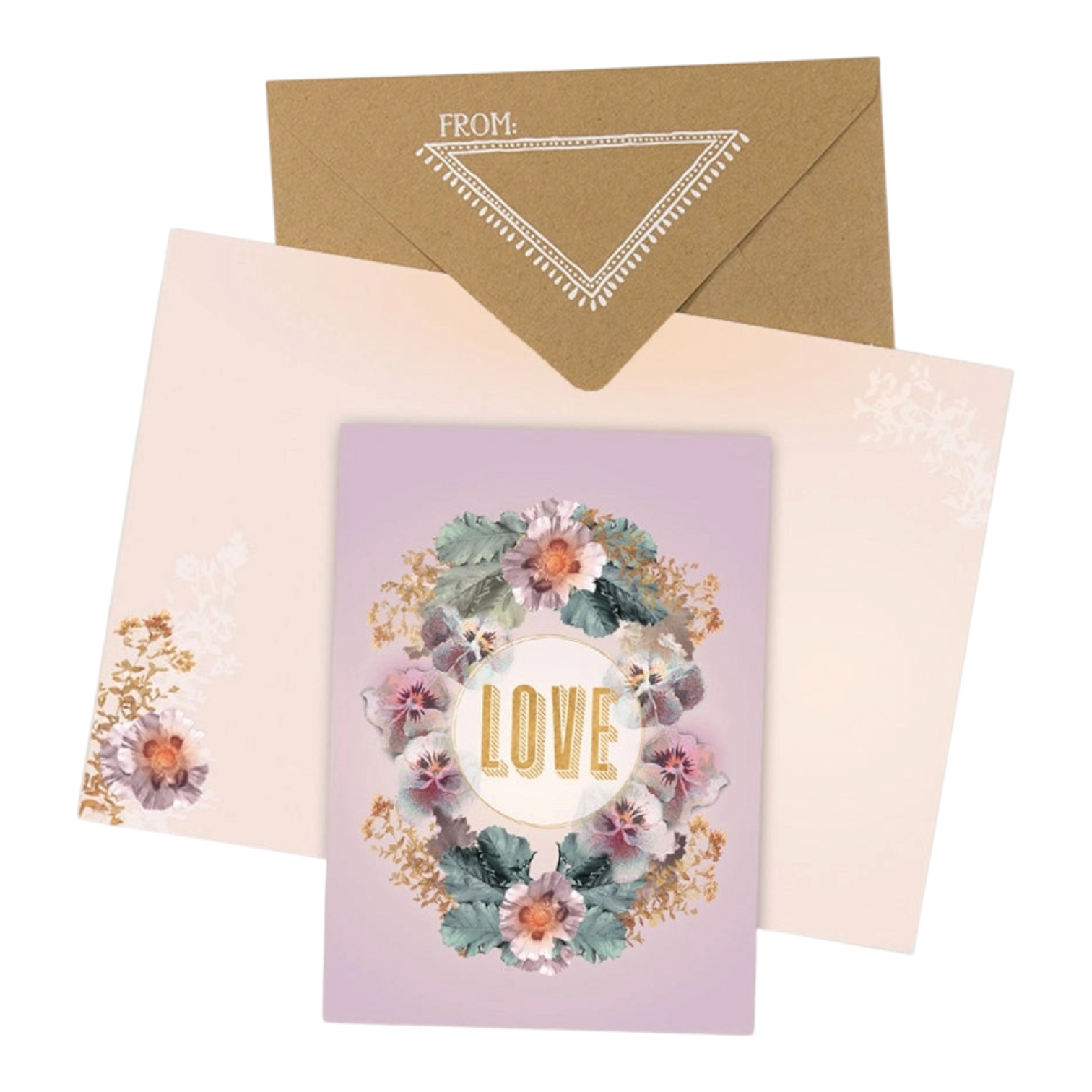Pansy Love Greeting Card