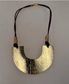 Brass & Leather Neckpiece