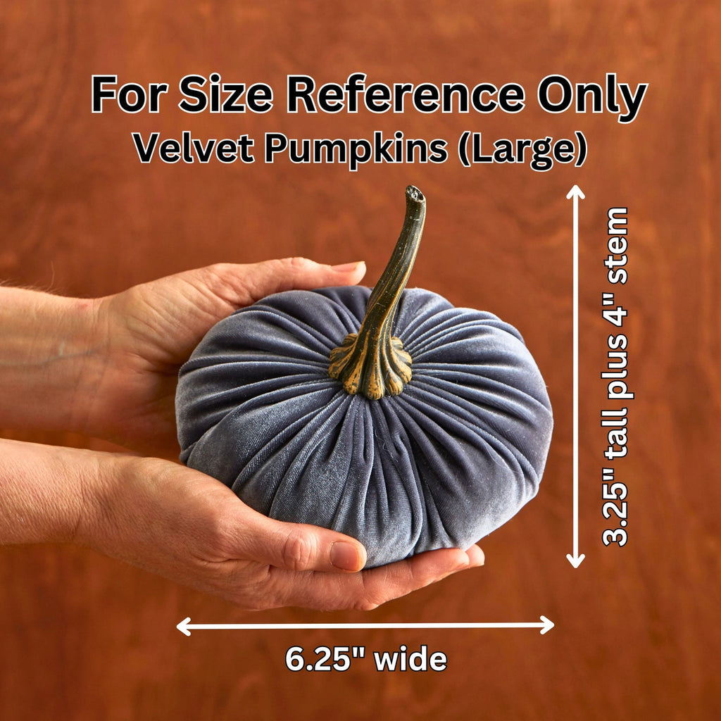 Pumpkin Large Velvet | Assorted Colors