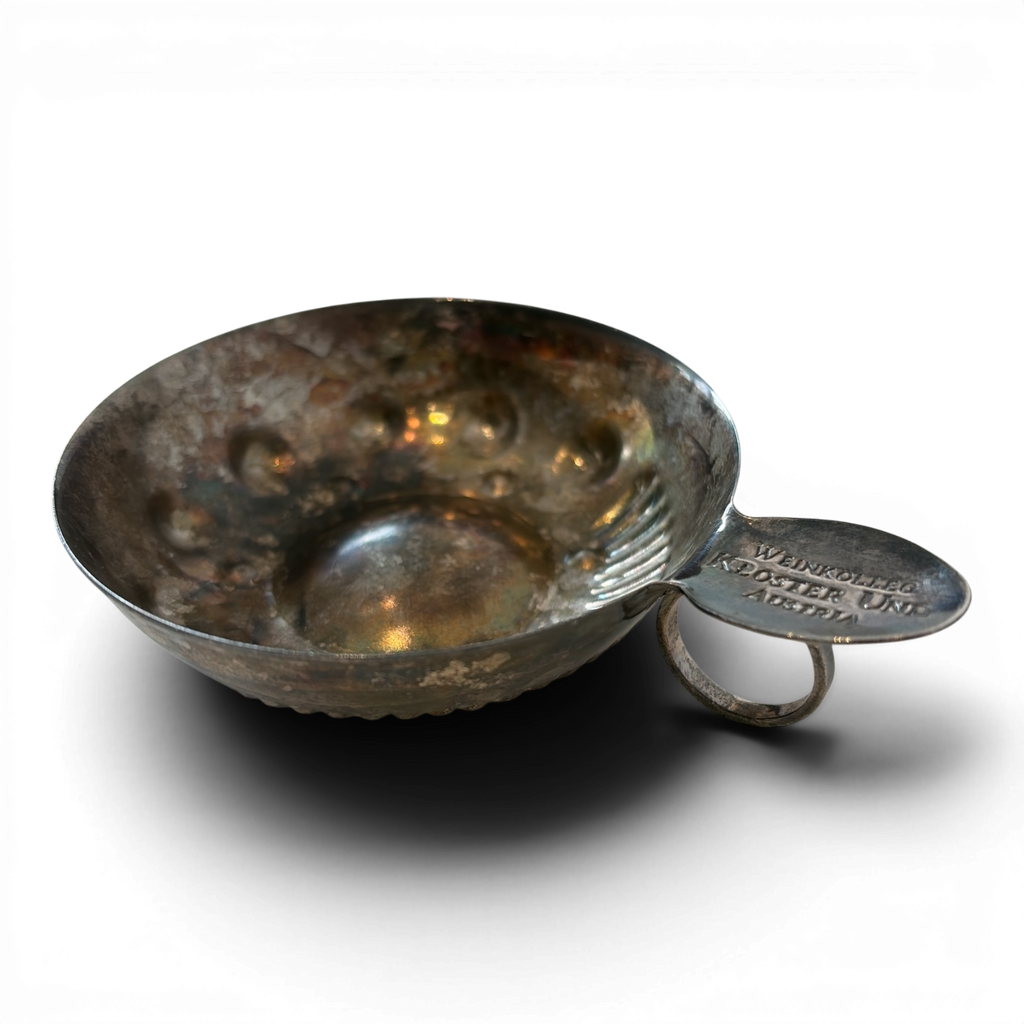 Antique Silver Tastevin, Weinkolleg Kloster Und Austria