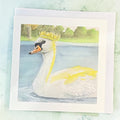 "Crowned Swan" Greeting Card