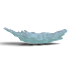 Large Opalescent Freeform Art Glass Bowl | Sculptural Studio Glass Centerpiece