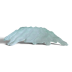 Large Opalescent Freeform Art Glass Bowl | Sculptural Studio Glass Centerpiece