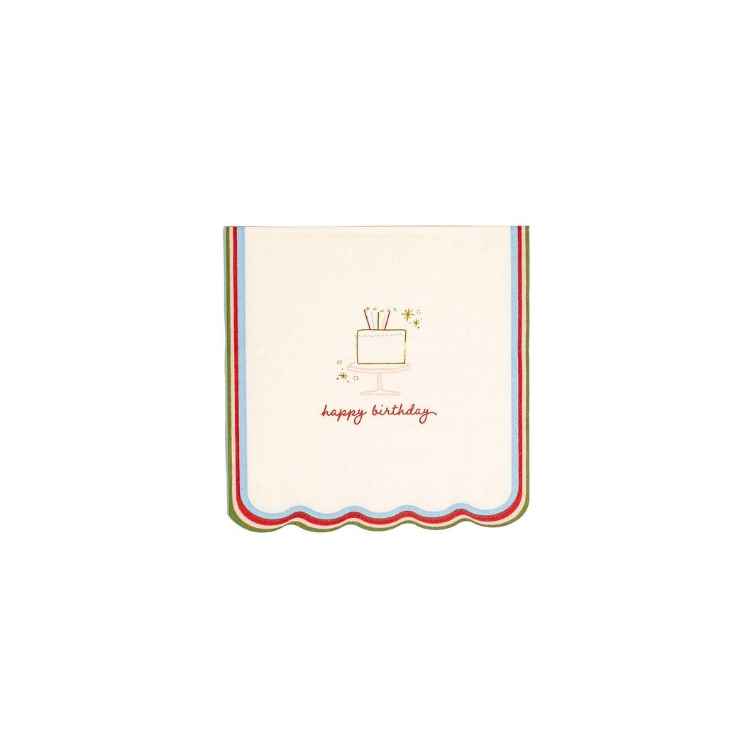 "Happy Birthday" Cocktail Napkins