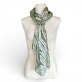 Hand-Dyed Silk & Rayon Scarf | Driftline Sage