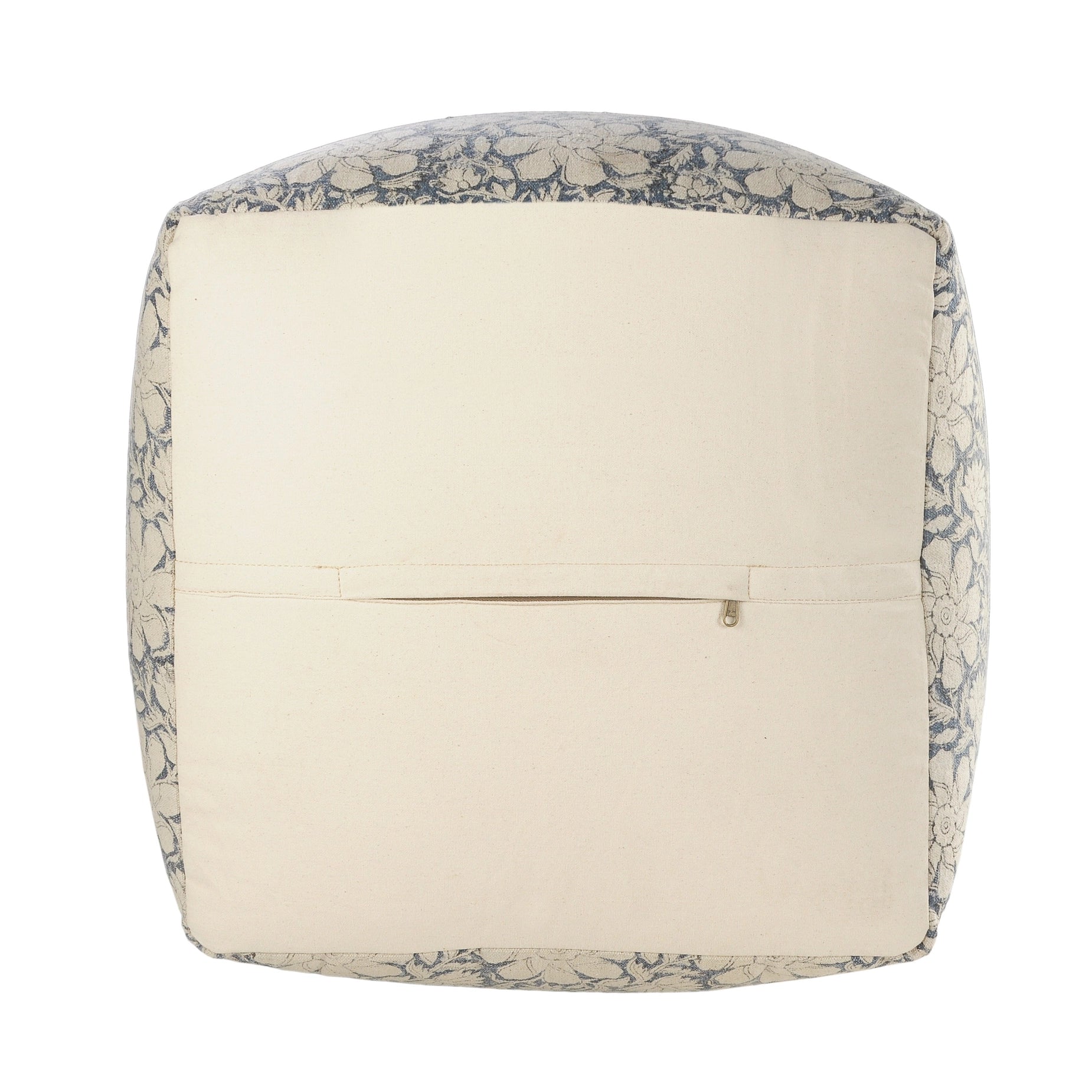 Floral Cottage Cube Pouf