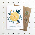 Thank You Card - Yellow Rose
