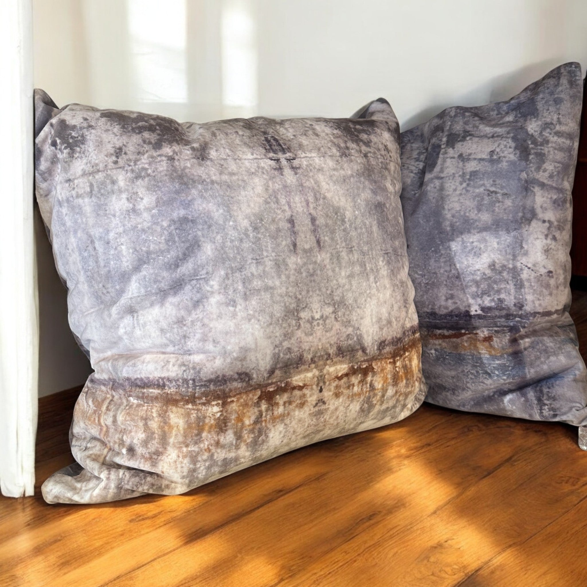 "Whispering Patina" Velvet Pillow - Thumbnail 2