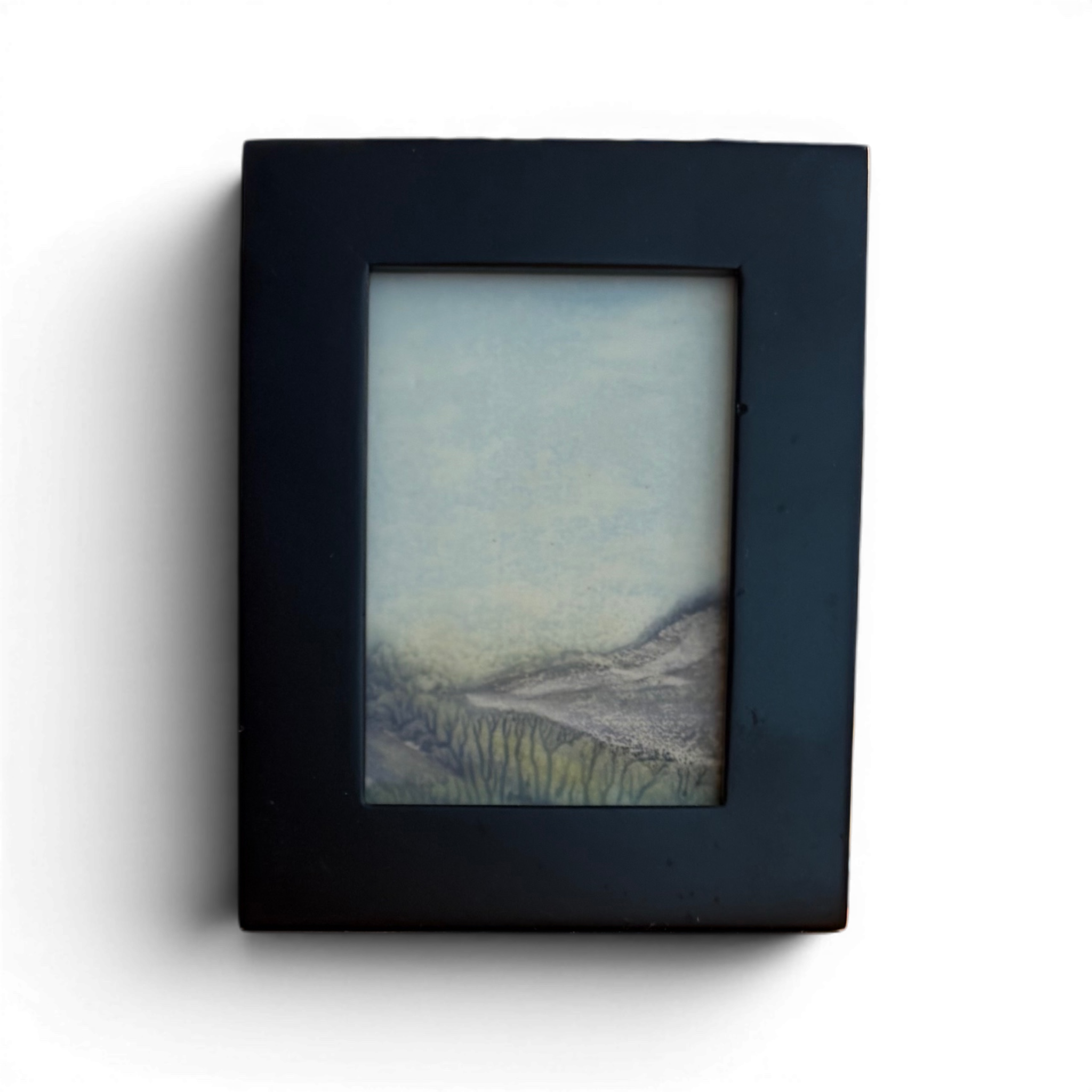 "Silver Ridge" Encaustic Monotype