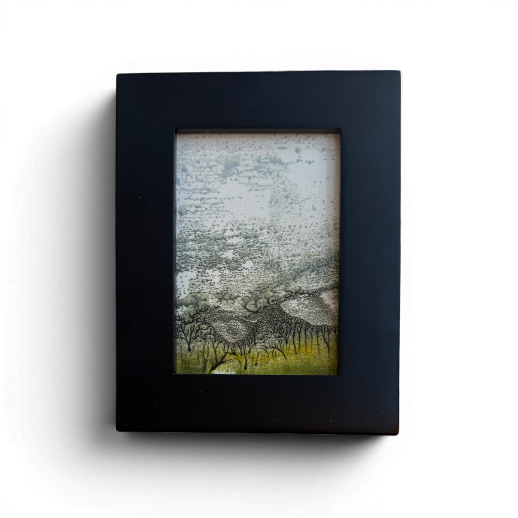 "Misty Ridge" Encaustic Monotype