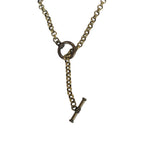 Ethiopian Cross Necklace — Brass, Hand-Placed Vintage Rhinestones & Czech Glass Beads | 28"