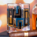 Mid Century Modern Cocktail Glass