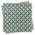 Blue Circle Mid Century Modern Cocktail Beverage Napkin