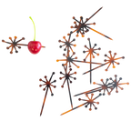 Tortoise Retro Starburst Cocktail Pick