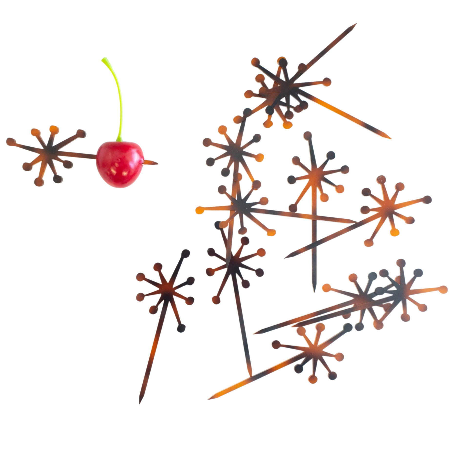 Tortoise Retro Starburst Cocktail Pick