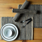 Jute & Black Ombre Placemats | Set of 4