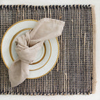 Jute & Black Ombre Placemats | Set of 4