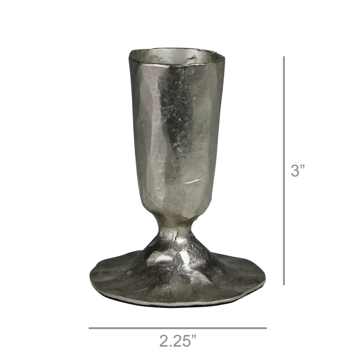 Nickel Plated Jon Candlestick