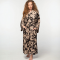 Rani Kimono Robe | Black & Gold