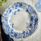 Summer Blues Rimmed Dinner Plate | 10.75"