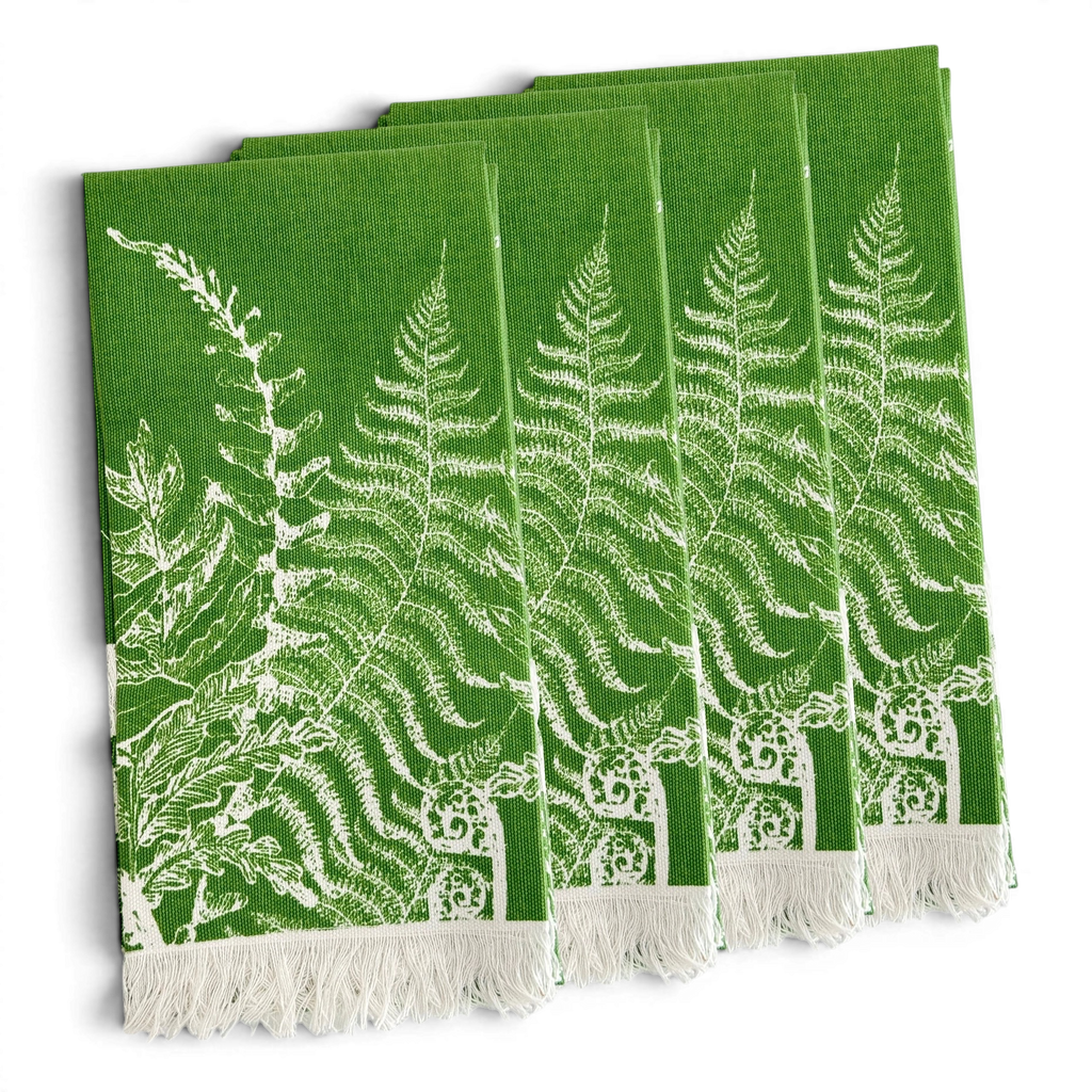 Spring Verde Fern Dinner Napkins | Set of 4