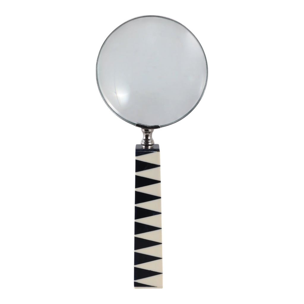 Magnifying Glass w/ White & Black Resin Handle