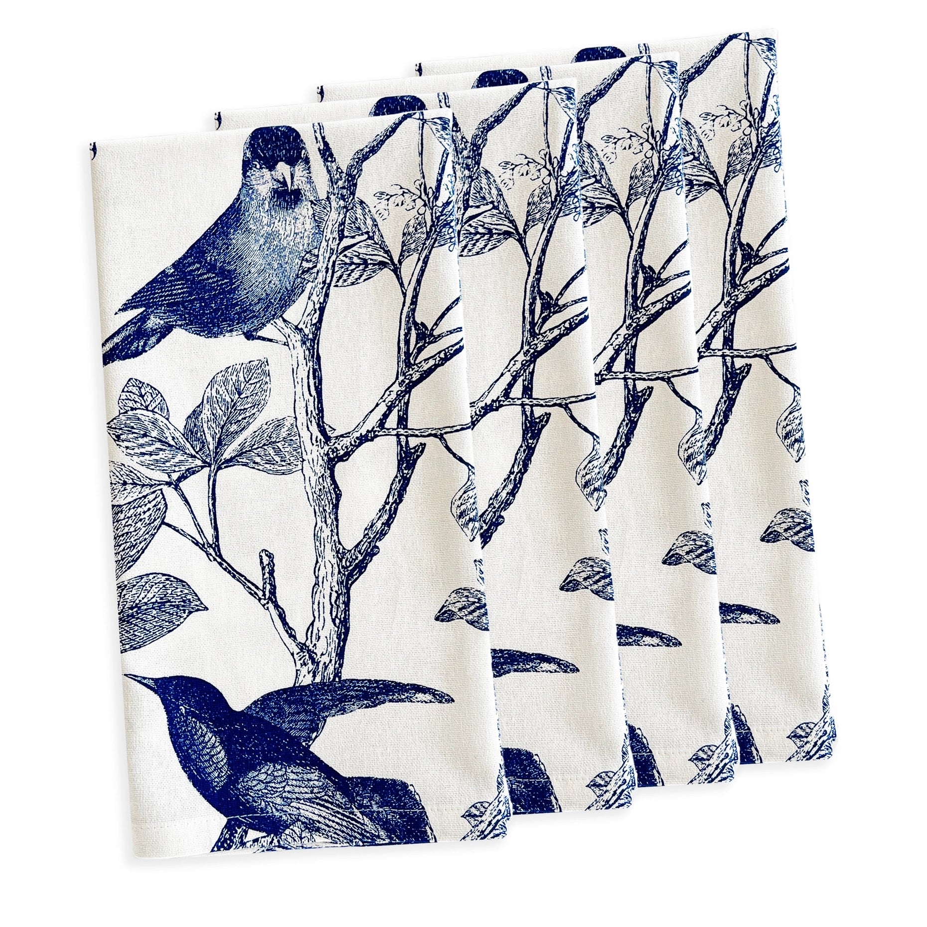 Arbor Birds Blue Dinner Napkins | Set of 4