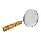 Magnifying Glass w/ Marbled Brown Resin Metal Handle