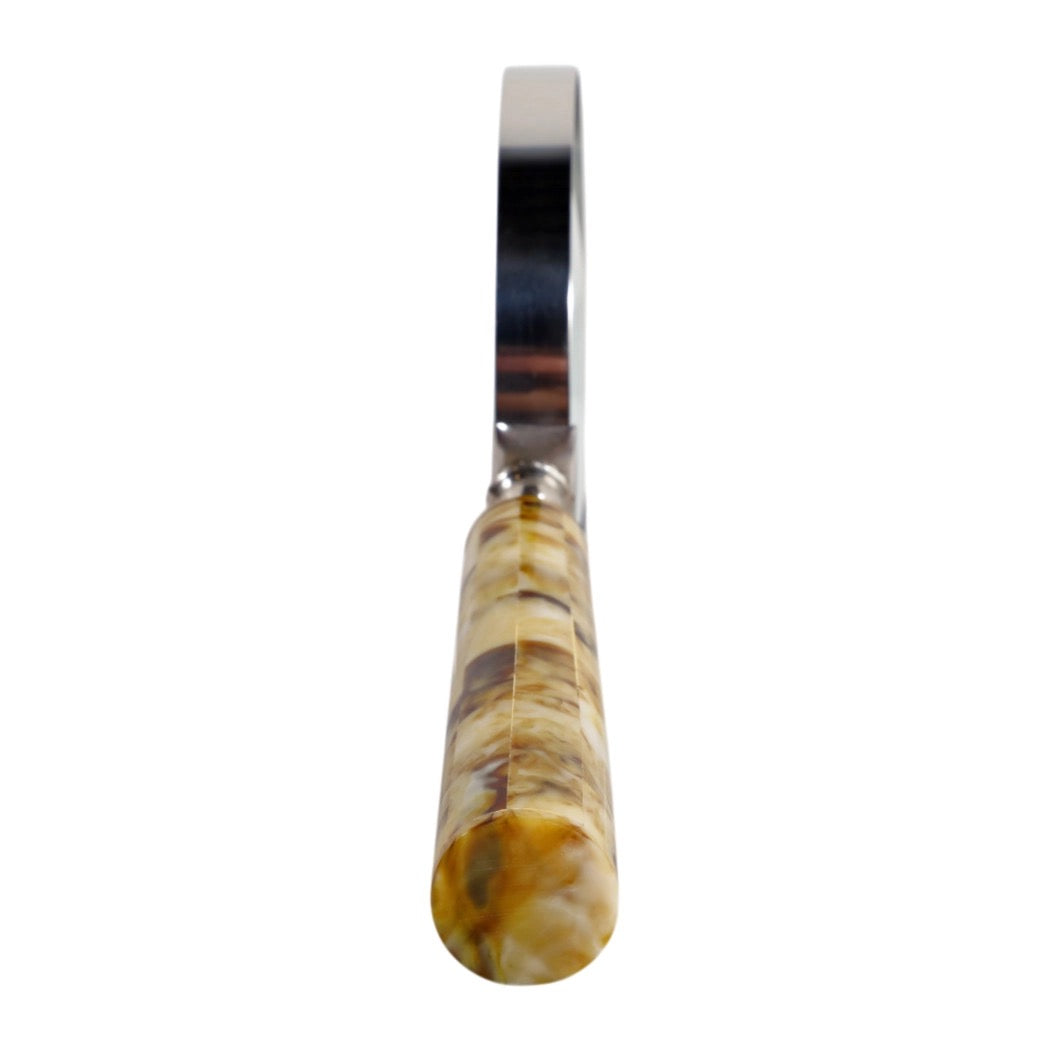 Magnifying Glass w/ Marbled Brown Resin Metal Handle