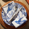 Arbor Birds Blue Dinner Napkins | Set of 4