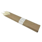 Ivory Ridged Taper Candles| Set of 2