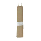 Ivory Ridged Taper Candles| Set of 2