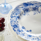 Summer Blues Rimmed Dinner Plate | 10.75"