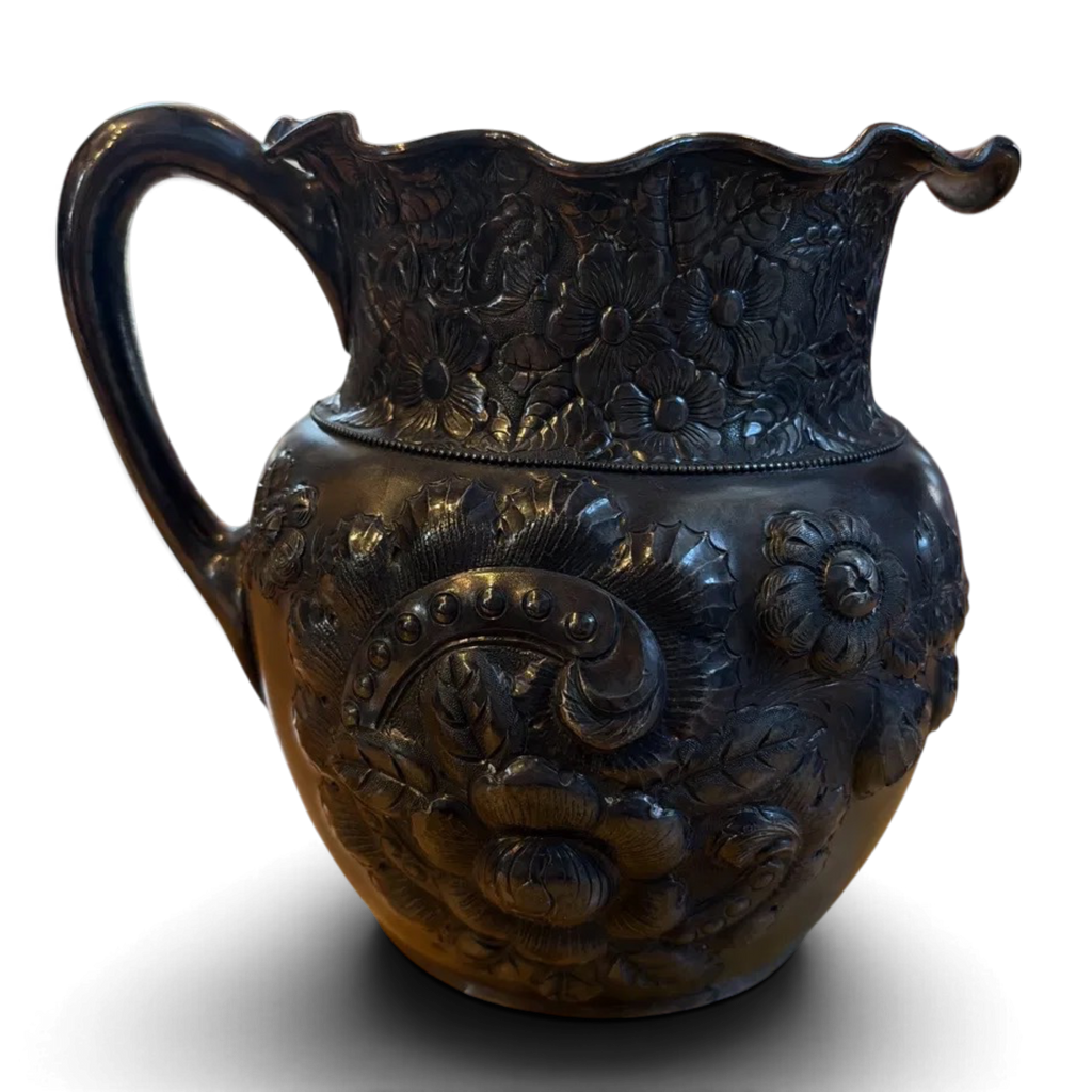 1893 Antique Silverplate Equestrian Trophy Pitcher