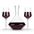 Angled Crystal Decanter & Wine Glass Set